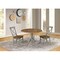 International Concepts Round 42 in Dual Drop Leaf Table, 2 X-Back Chairs, Hickory/Stone, 42 W, 42 L, 29.5 in H, Wood K41-42DP-C613P - alternate 7